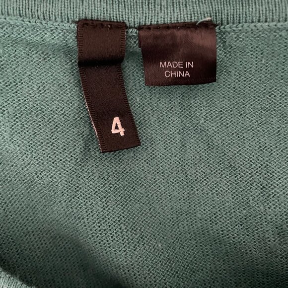 Divided Green Scoop Neck Tight Knit Fit and Flare Mini Sweater Dress 4 - Picture 13 of 13